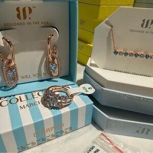 Bomb Party Matching Set - March 2026 earrings/ring and an OG necklace